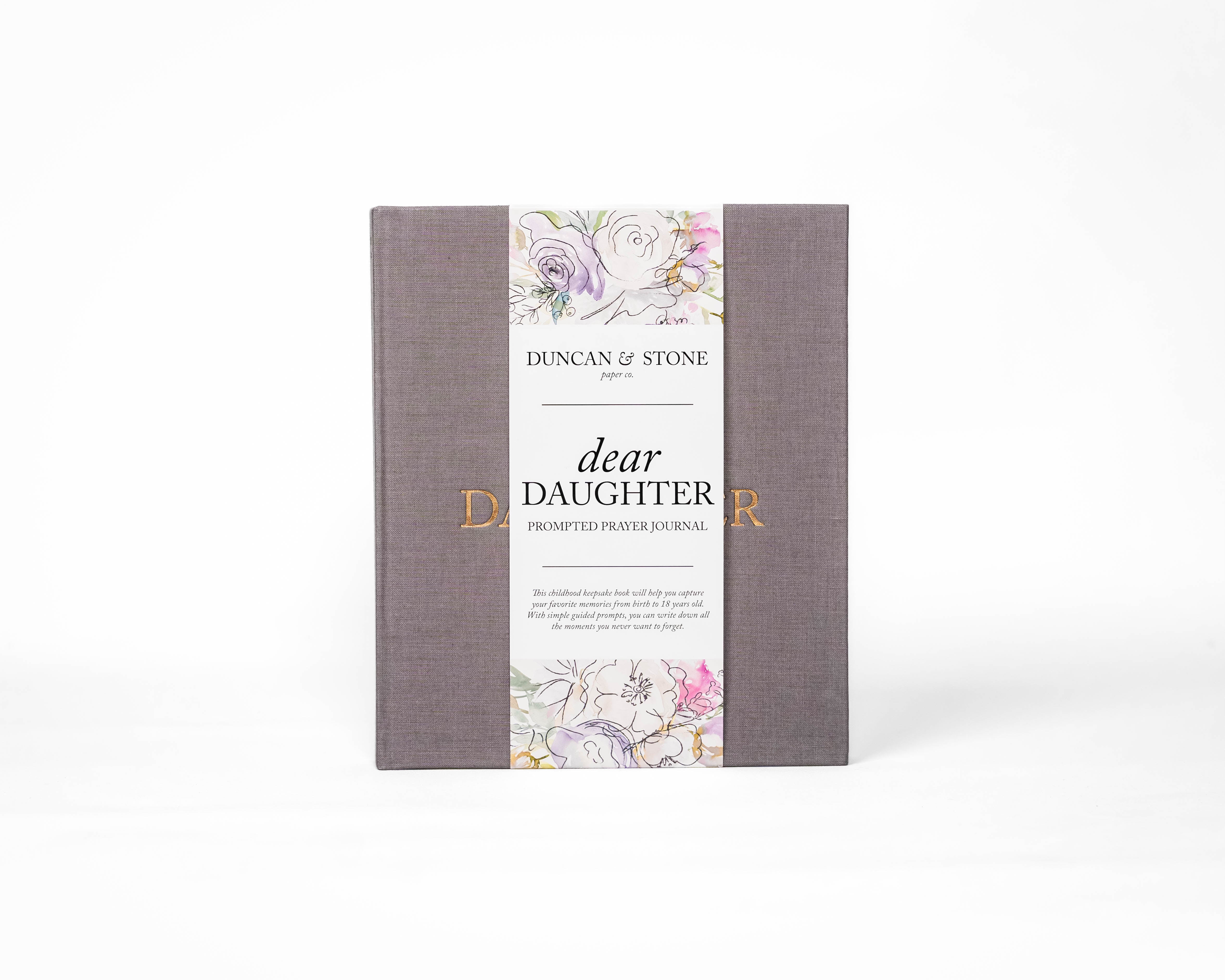 Duncan & Stone Dear Daughter: A Childhood Prayer Journal in Grey - Journal photo