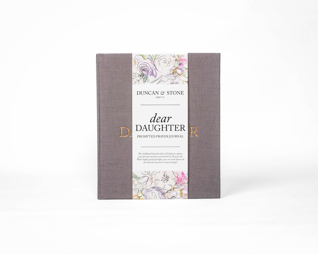 Duncan & Stone Dear Daughter: A Childhood Prayer Journal in Grey - Journal photo