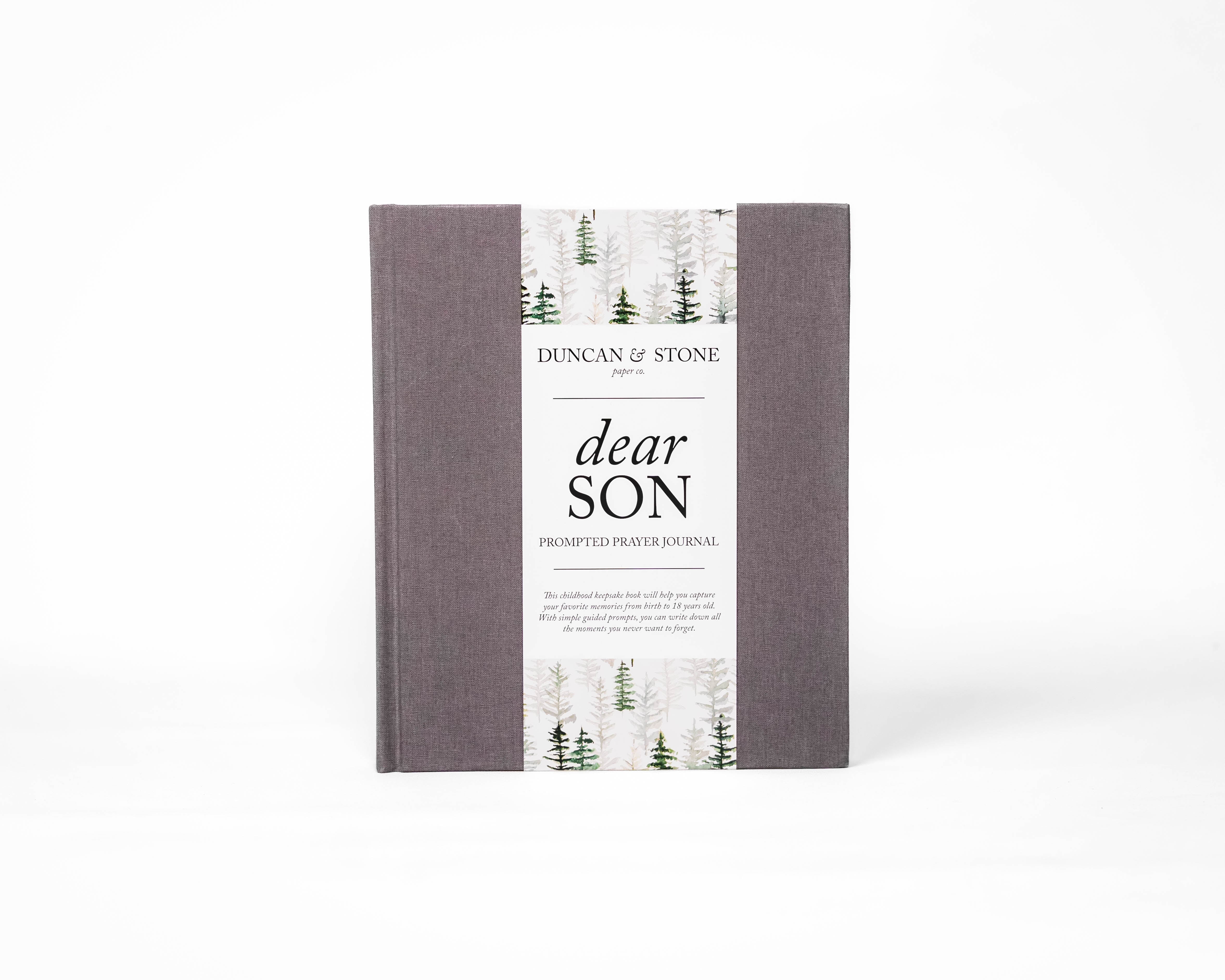Dear Son: A Childhood Prayer Journal in Grey - Journal photo