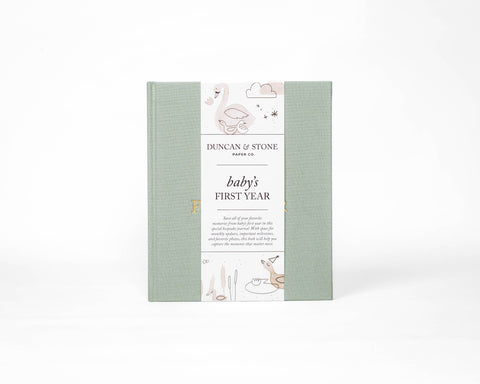 Duncan & Stone Paper Co. Baby's First Year Memory Book in - Baby Gift Sets photo