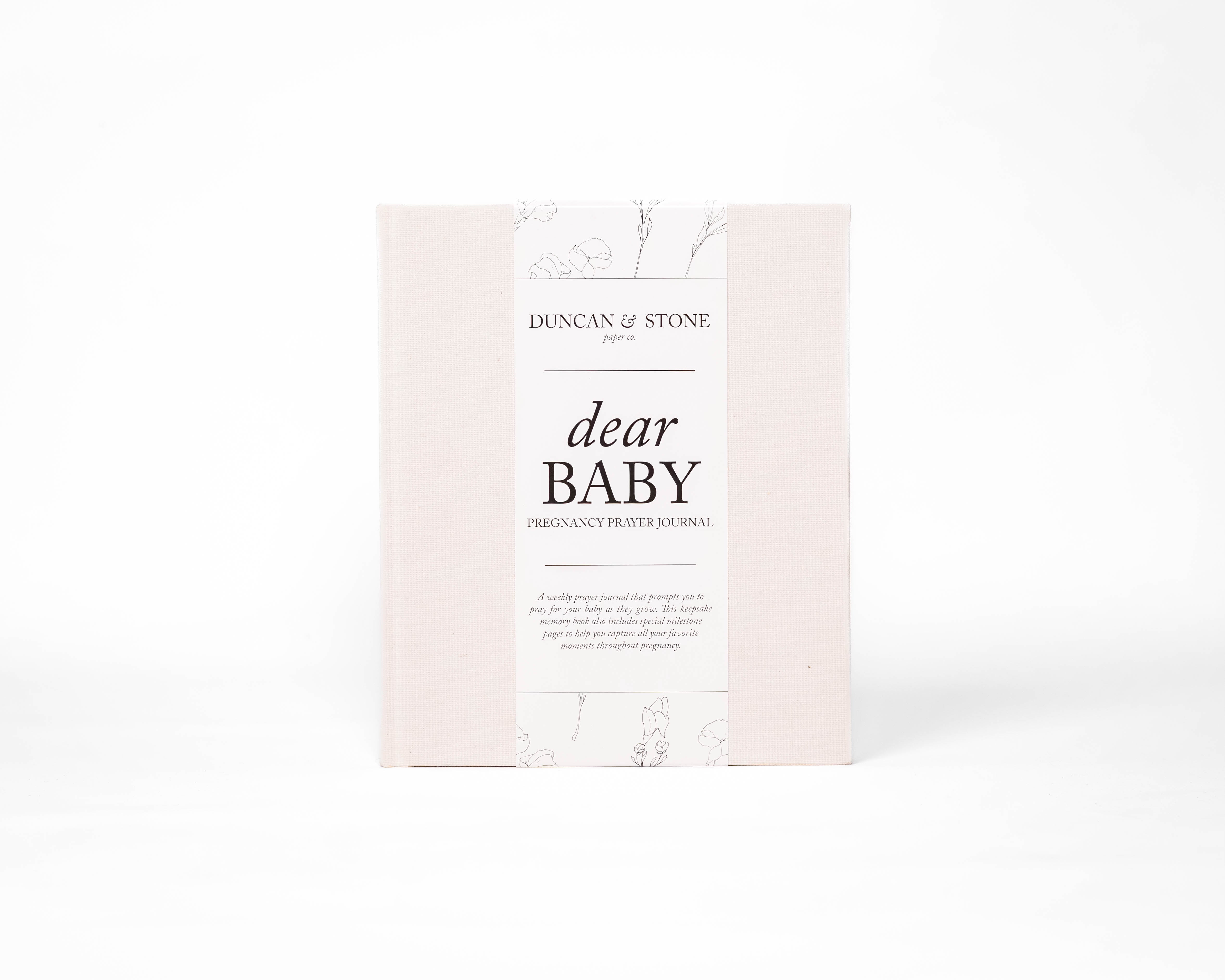 Duncan & Stone Dear Baby: Pregnancy Prayer Journal in - Journal photo