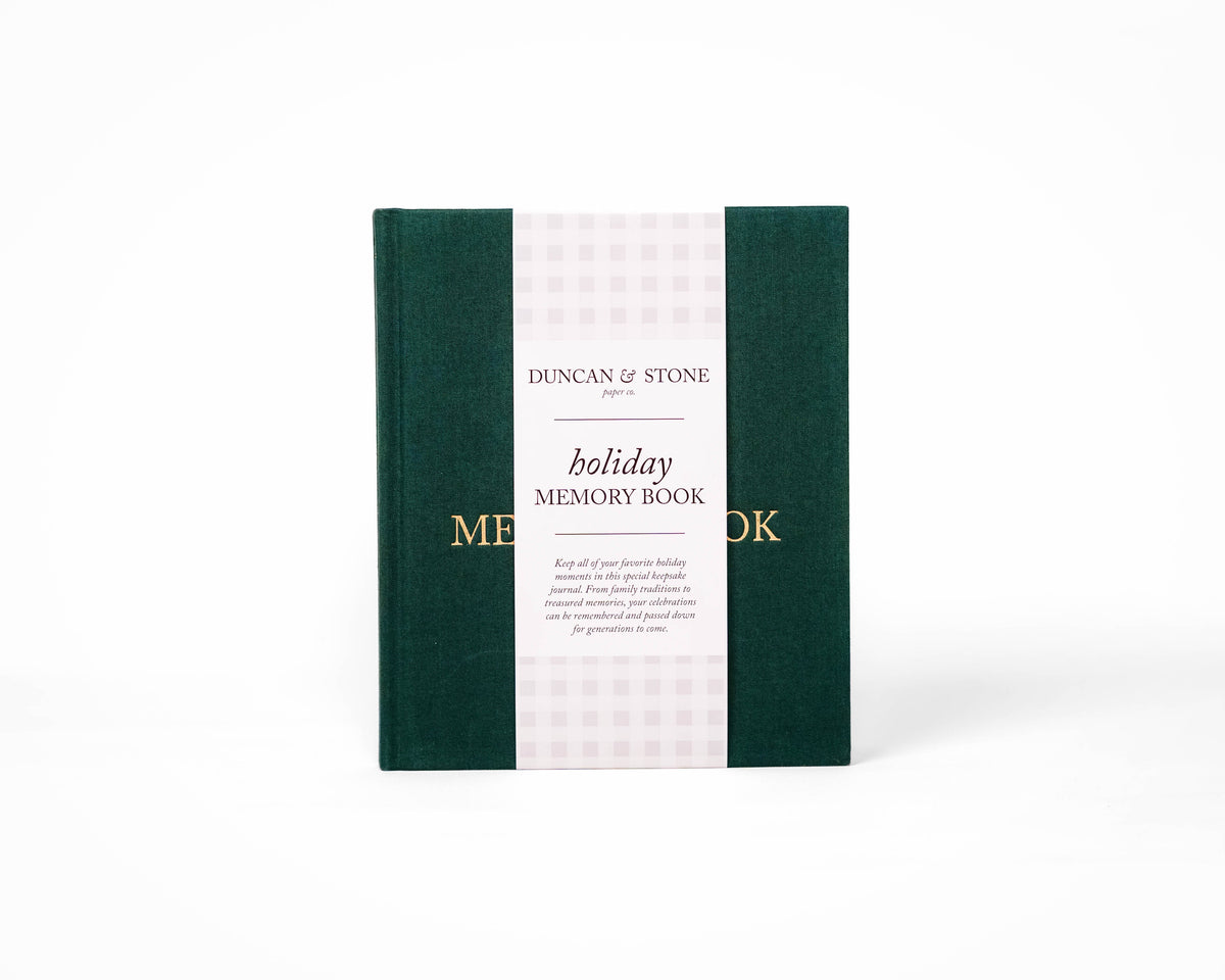 Holiday Memory Book & Family Keepsake in Emerald - Journal photo
