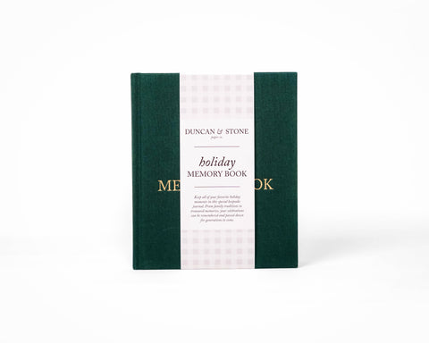 Duncan & Stone Holiday & Christmas Memory Book in Emerald - Journal photo