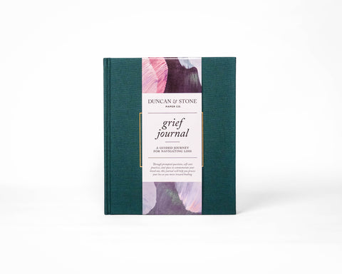 Duncan & Stone Grief Journal in Teal - photo