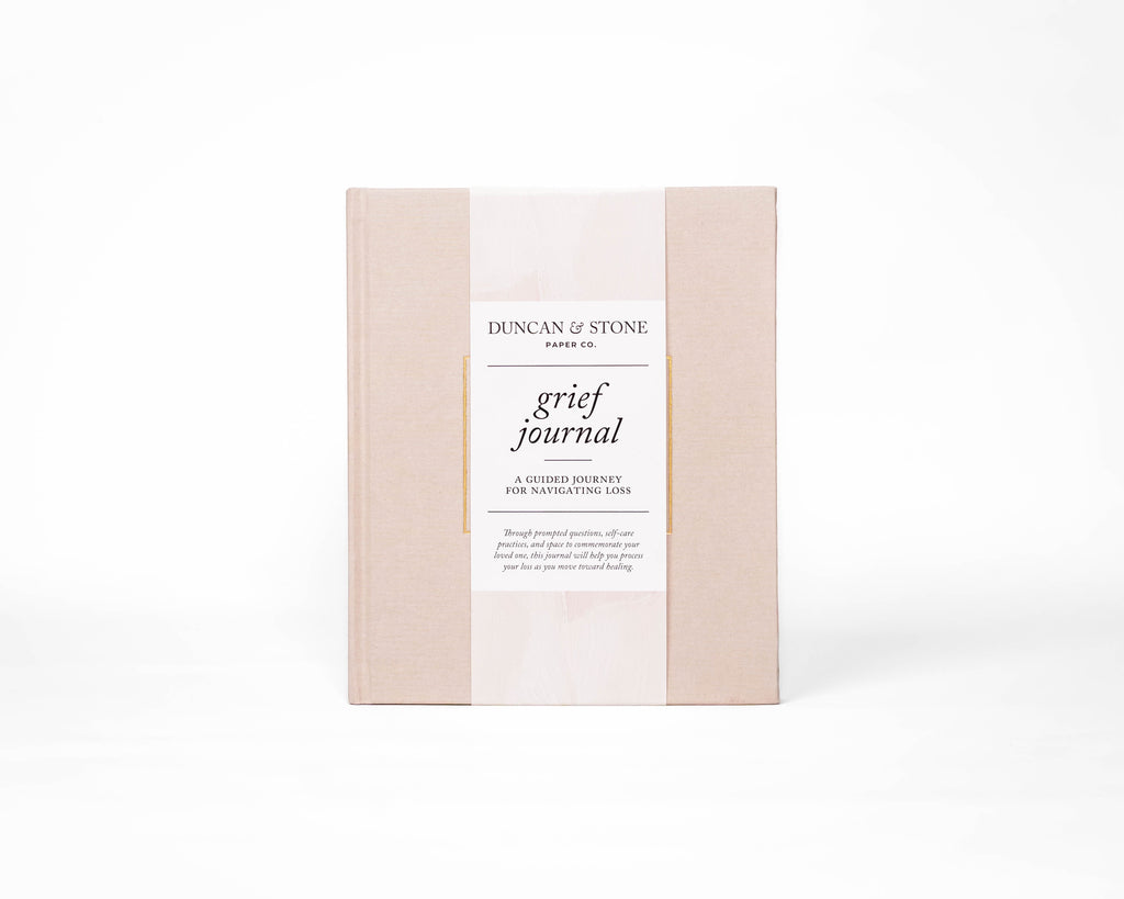 Duncan & Stone Grief Journal in Sand - photo