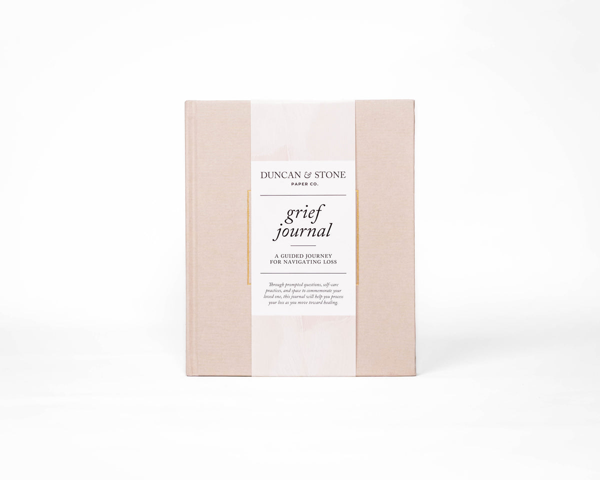 Duncan & Stone Grief Journal in Sand - photo