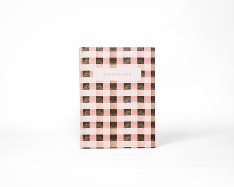 Blank Lined Journal: Garden Party in Checkers - blank journal photo