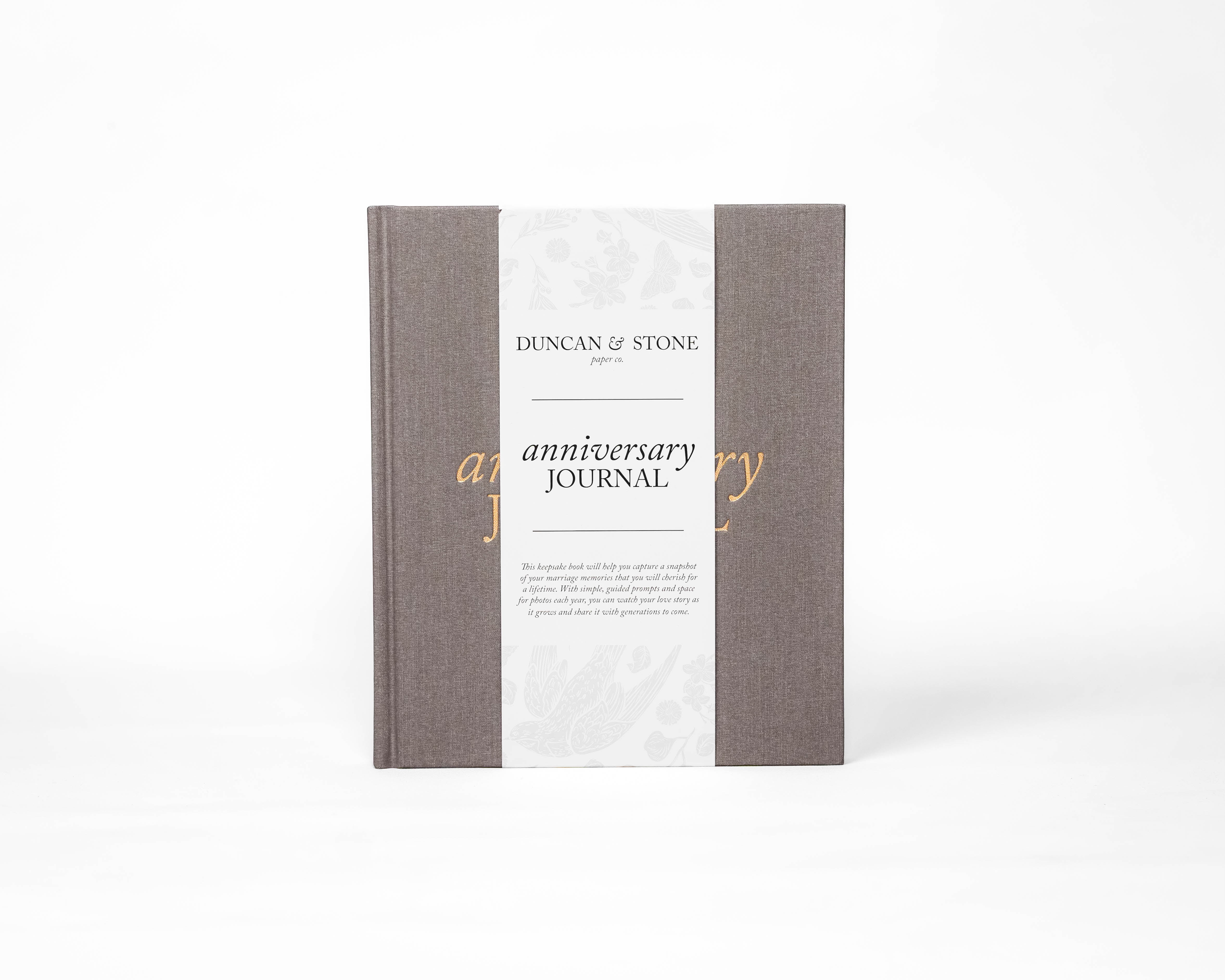Anniversary Journal Book in Taupe - Journal photo