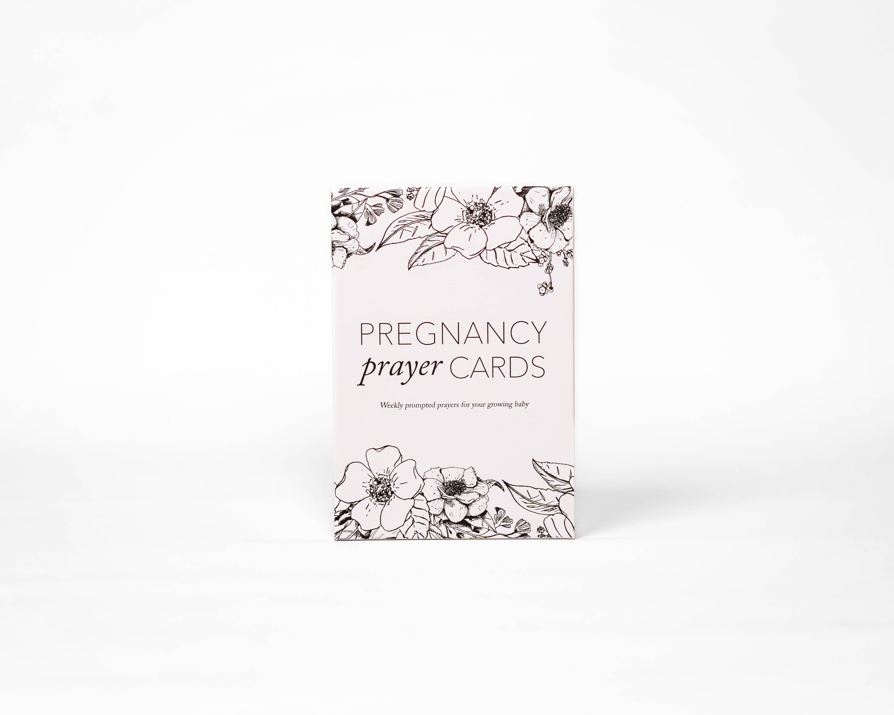 Duncan & Stone Paper Co. Pregnancy Prayer Cards in Black and White - Prayer Cards photo