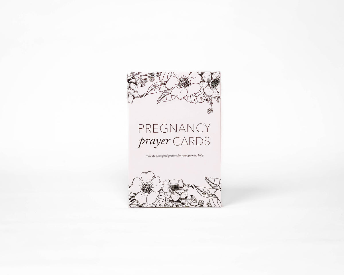Duncan & Stone Paper Co. Pregnancy Prayer Cards in Black and White - Prayer Cards photo