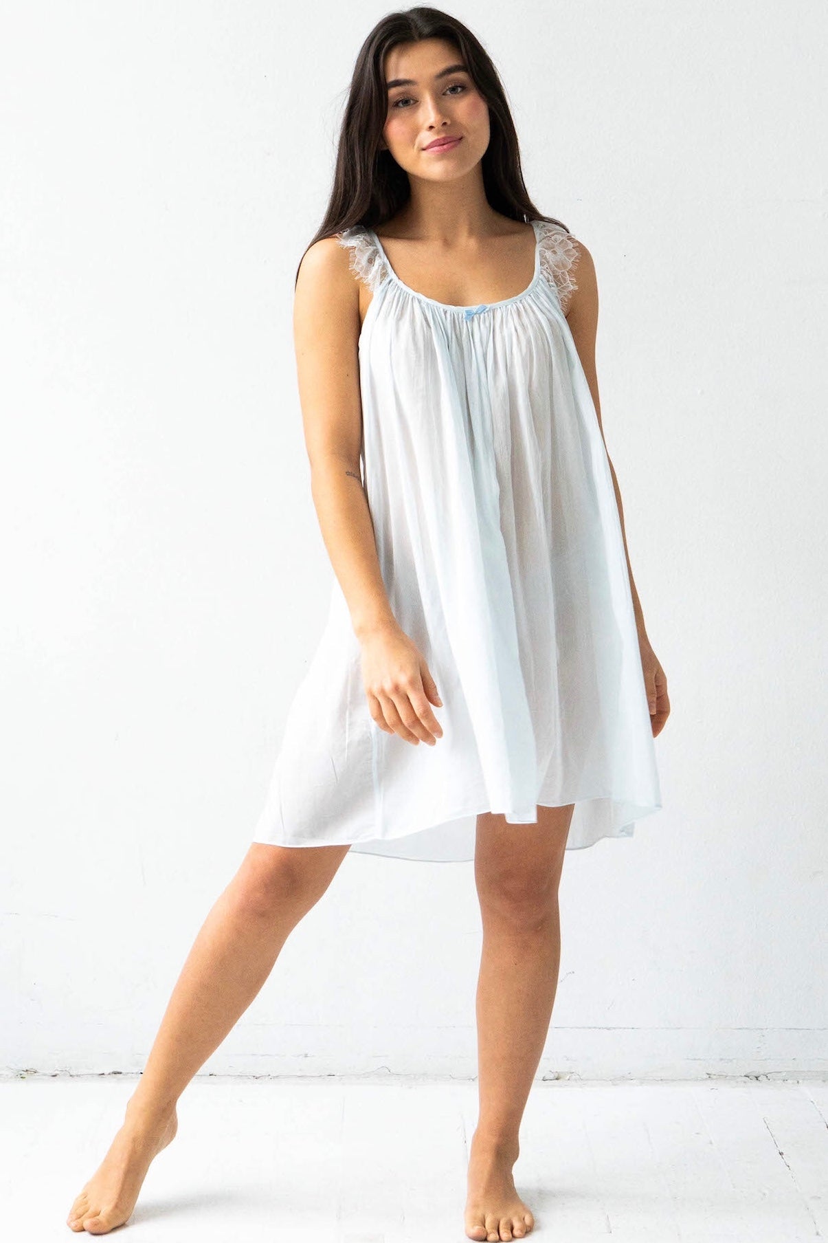 Betty Babydoll in Cotton Silk Blend in - PAJAMAS photo