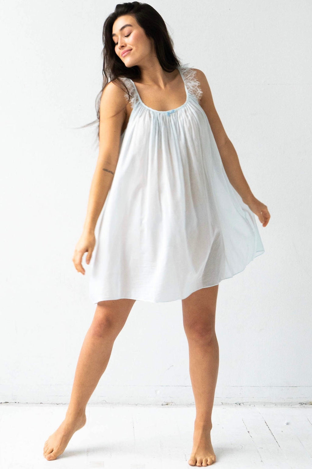 Betty Babydoll in Cotton Silk Blend in - PAJAMAS photo