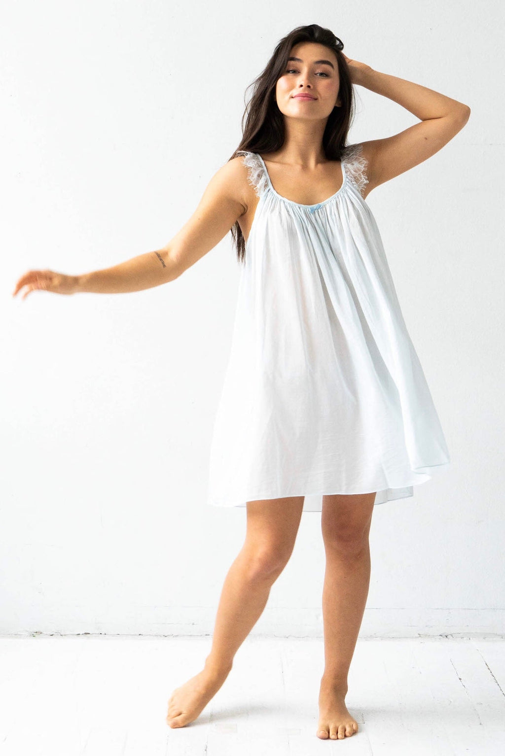 Betty Babydoll in Cotton Silk Blend in - PAJAMAS photo