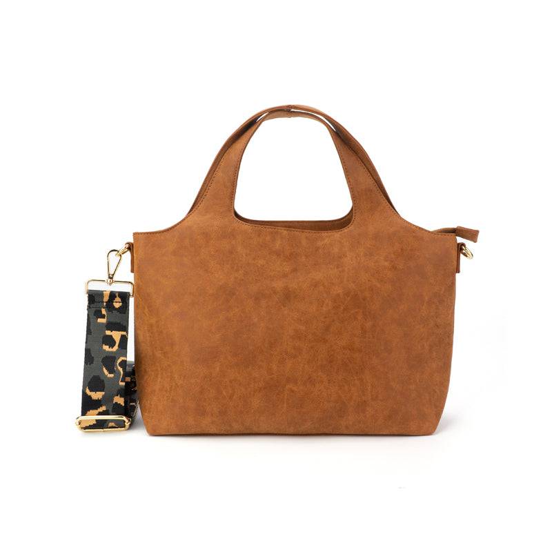 Tatum Tote | Choose Your Strap - Brown