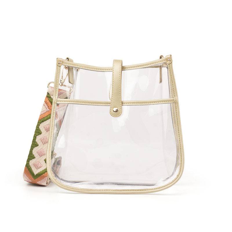 Clear Courier | Choose Your Strap in Gold - Bags photo