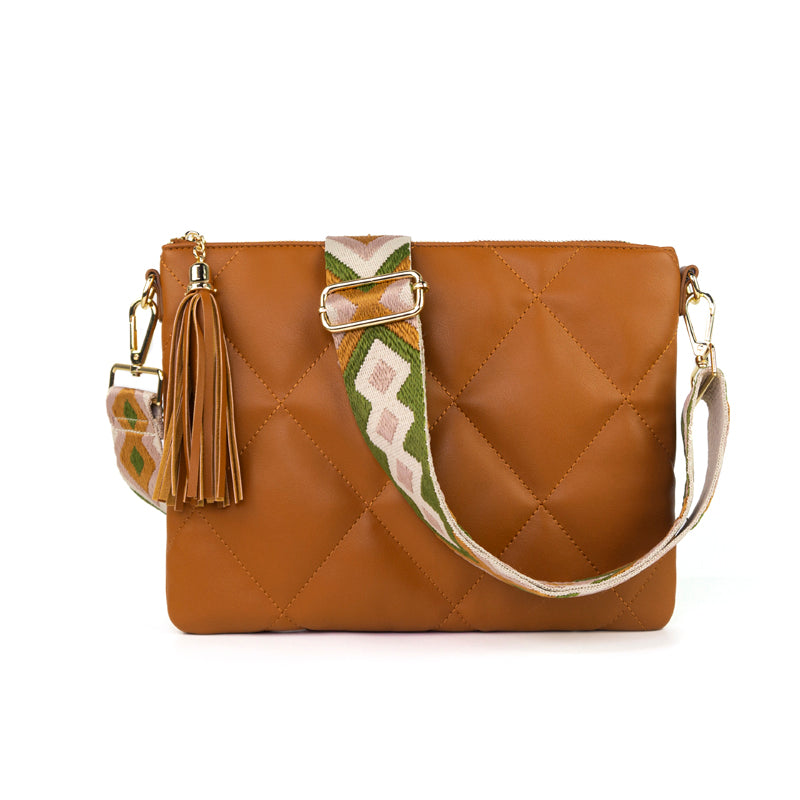 Blaire Crossbody | Choose Your Strap in Brown - Bags photo