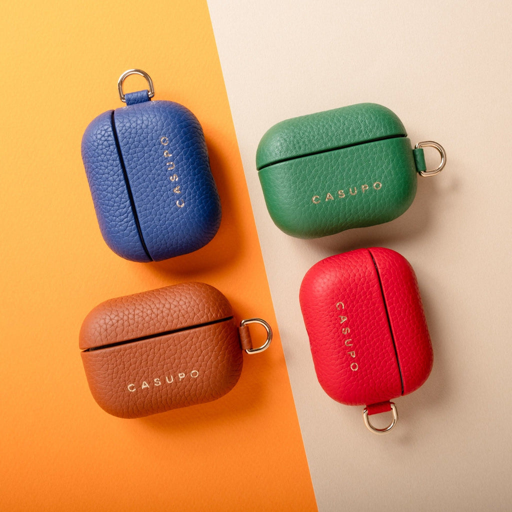 CASUPO Leather Airpod Case - Tan in - Small Leather Goods photo