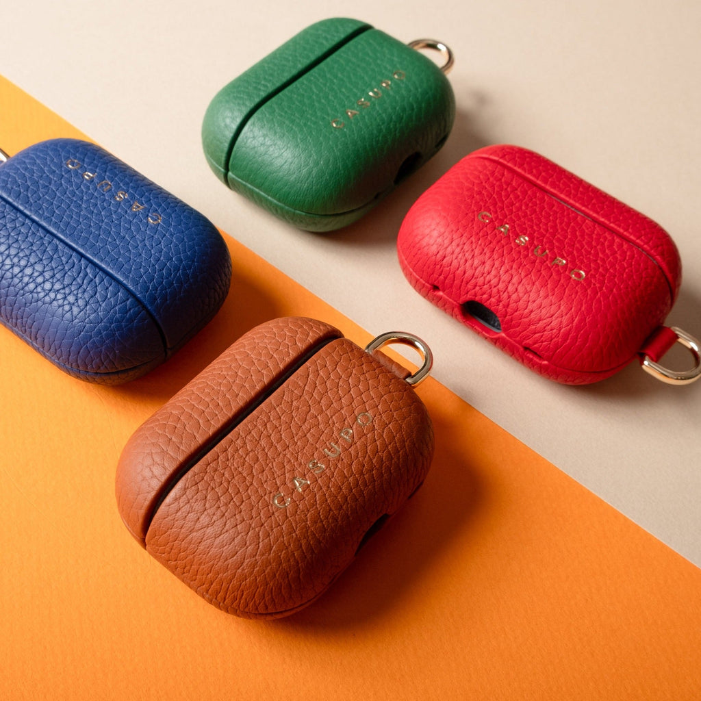 CASUPO Leather Airpod Case - Tan in - Small Leather Goods photo