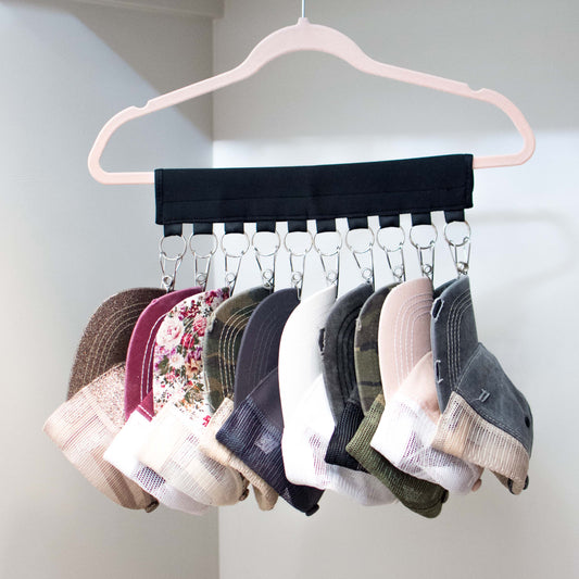 Hat Organizer Hanger Cover in Black - photo