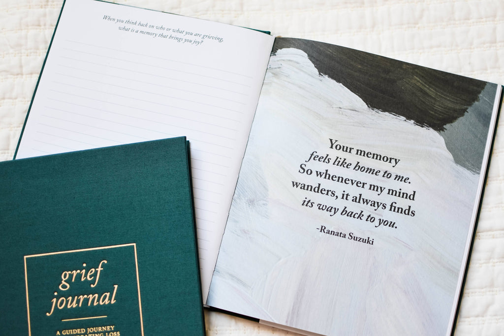 Duncan & Stone Grief Journal in Teal in - photo