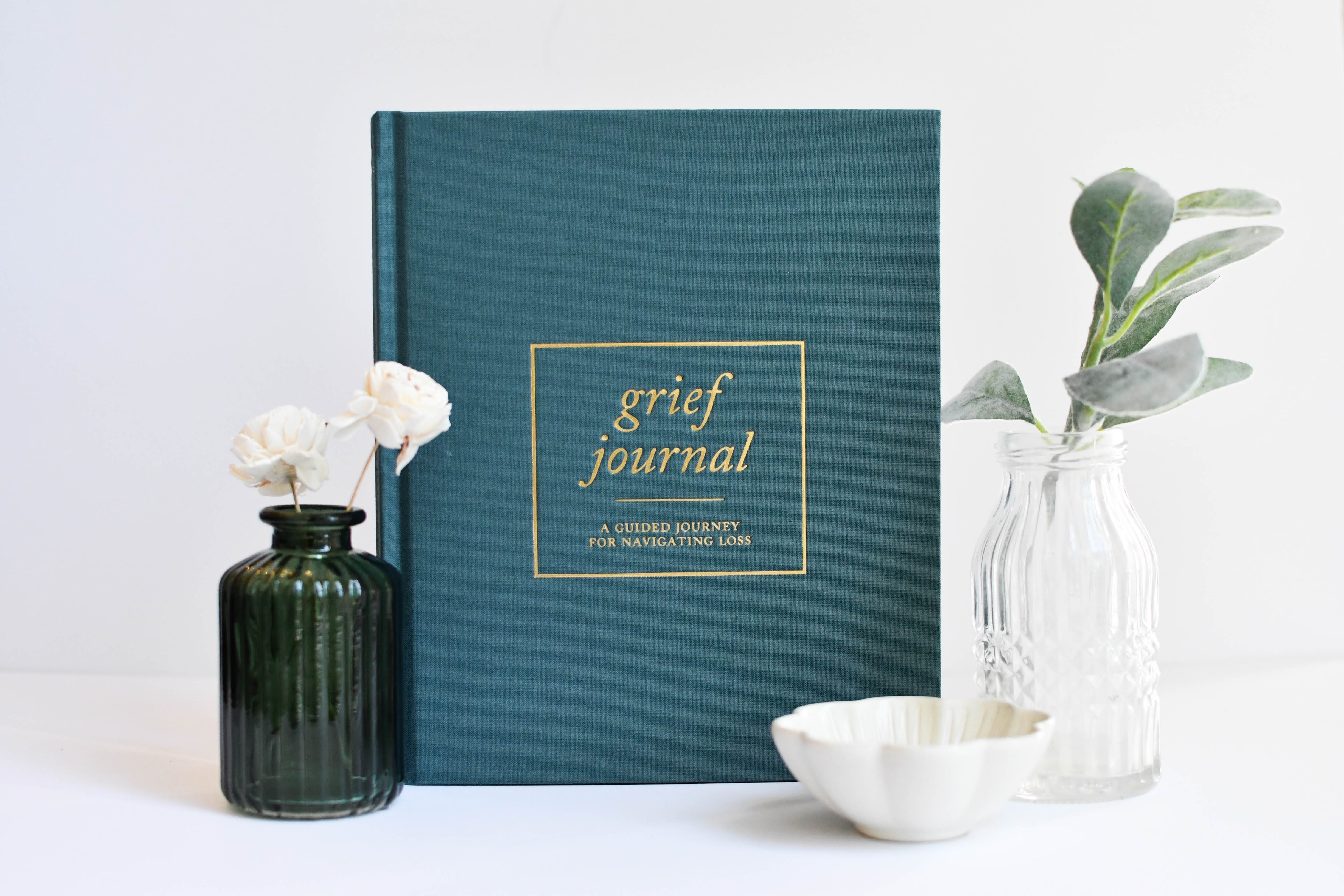 Duncan & Stone Grief Journal in Teal in - photo