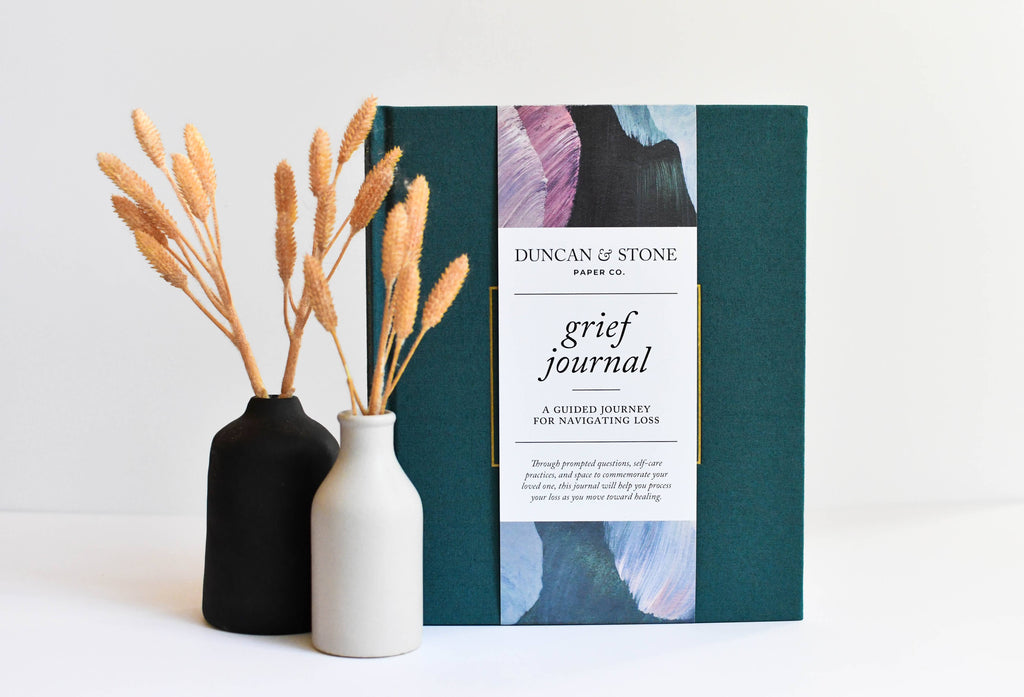 Duncan & Stone Grief Journal in Teal in - photo