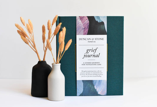 Duncan & Stone Grief Journal in Teal in - photo