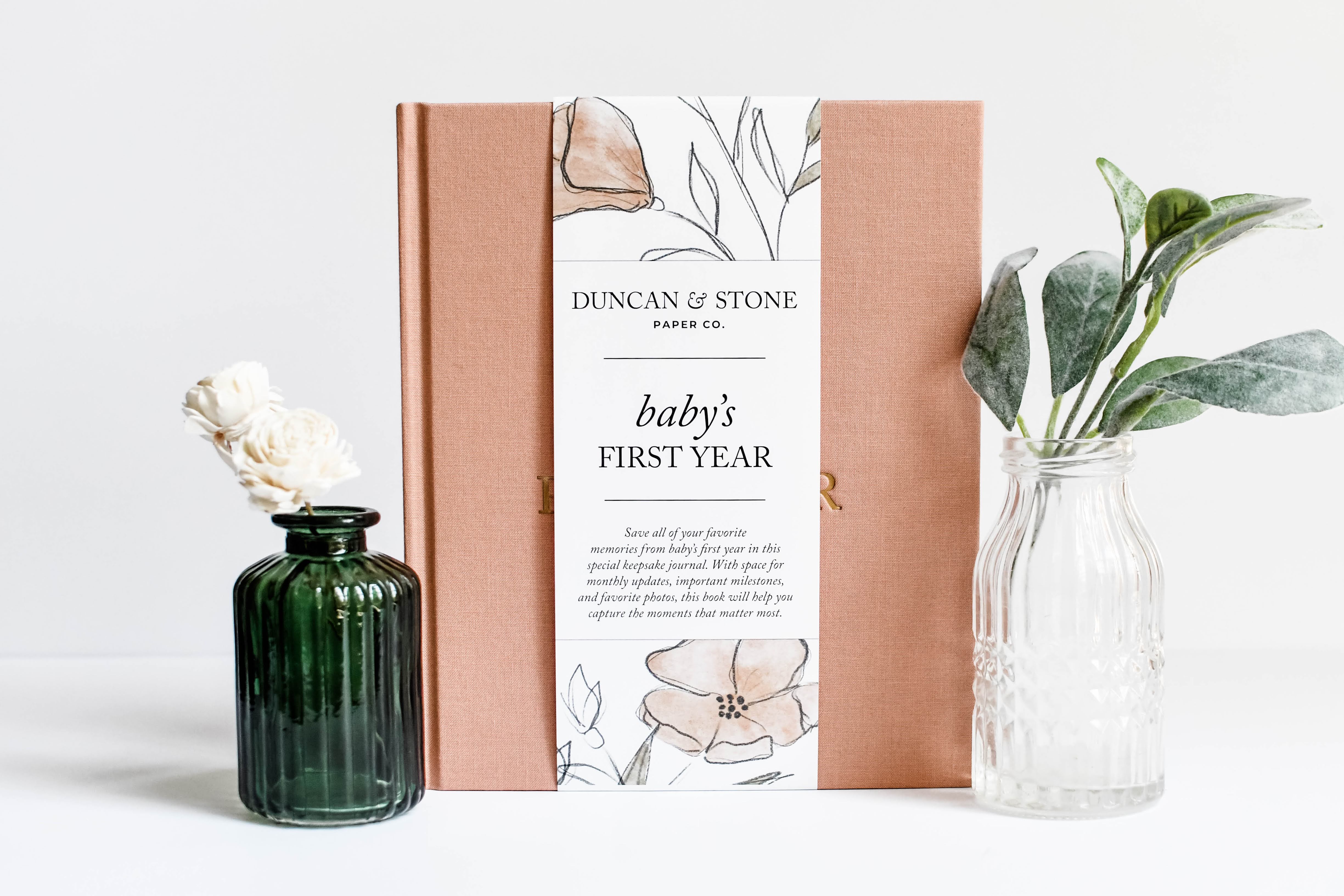 Duncan & Stone Paper Co. Baby's First Year Memory Book in - Baby Gift Sets photo