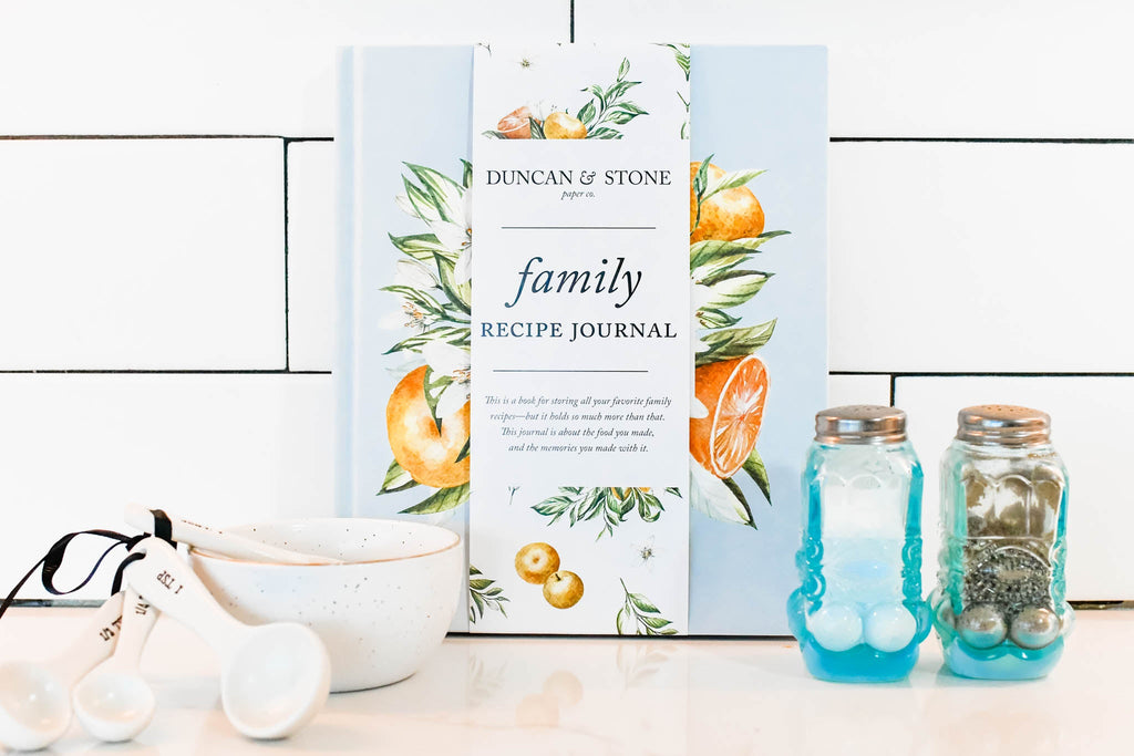 Duncan & Stone Family Recipe Book in - Journal photo