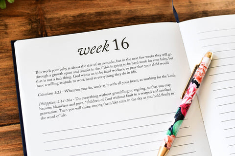 Duncan & Stone Dear Baby: Pregnancy Prayer Journal in - Journal photo