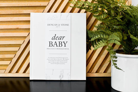 Duncan & Stone Dear Baby: Pregnancy Prayer Journal in - Journal photo