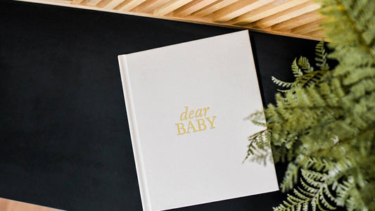 Duncan & Stone Dear Baby: Pregnancy Prayer Journal in Ivory - Journal photo