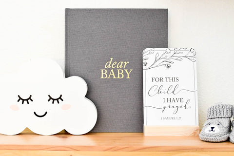Duncan & Stone Dear Baby: Pregnancy Prayer Journal in - Journal photo