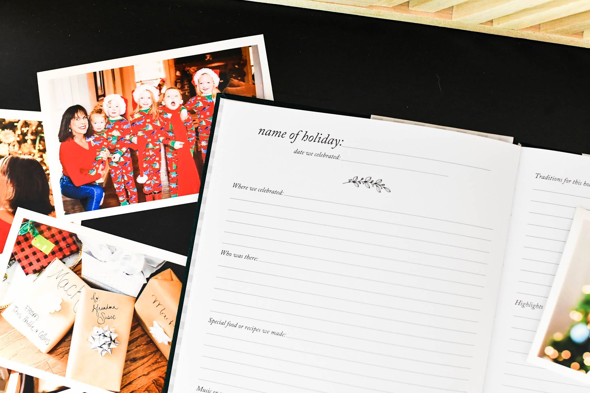 Duncan & Stone Holiday & Christmas Memory Book in - Journal photo