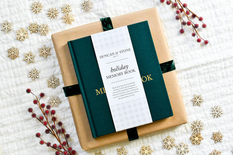 Duncan & Stone Paper Co. Holiday Memory Book & Family Keepsake