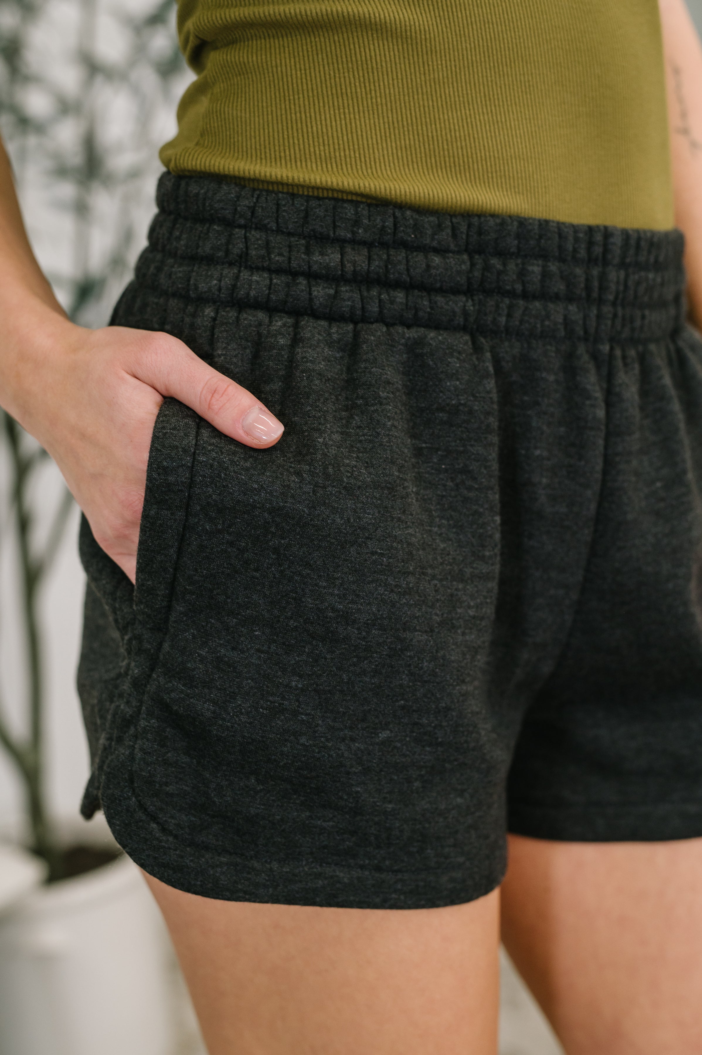 Daily Routine Mineral Wash Shorts in Black in - Womens photo