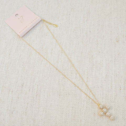 Dainty Sparkle Cross Necklace in - Jewelry photo