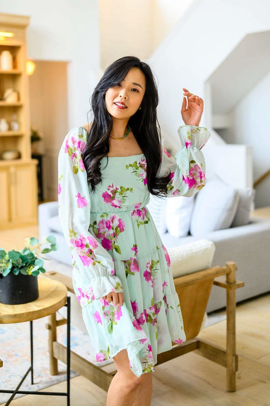 Delightfully Yours Floral Dress in - Womens photo