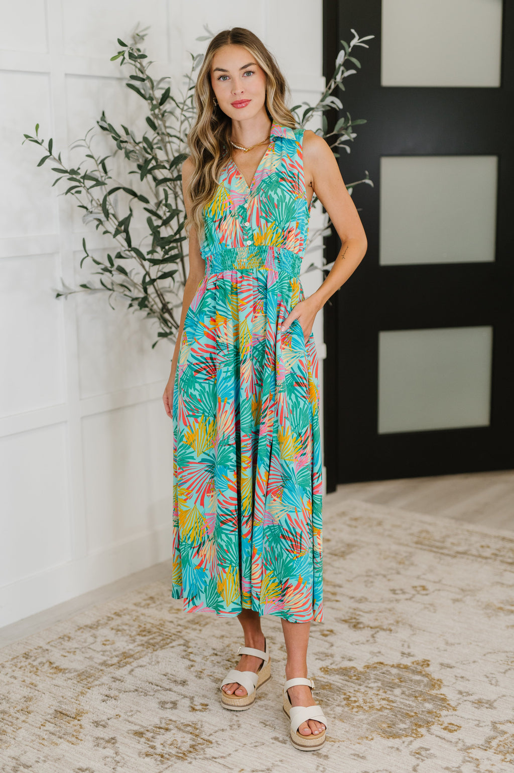 Don't Be Shy, Babe Sleeveless Dress in Mint in - Womens photo
