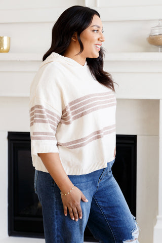 Don't Forget the Cold Foam Striped Hoodie in - Tops photo