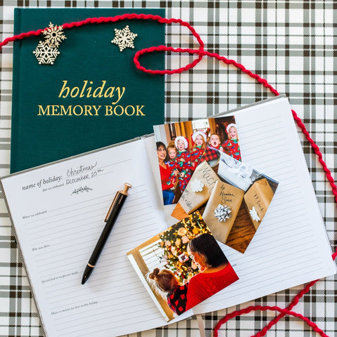 Duncan & Stone Paper Co. Holiday Memory Book & Family Keepsake