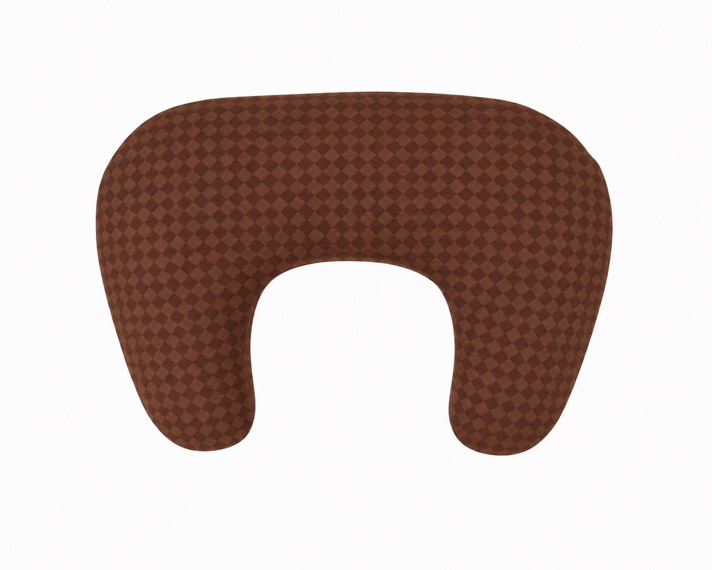 Brown Diamond Ruffle Nursing Pillow Cover - New Cover No Ruffle