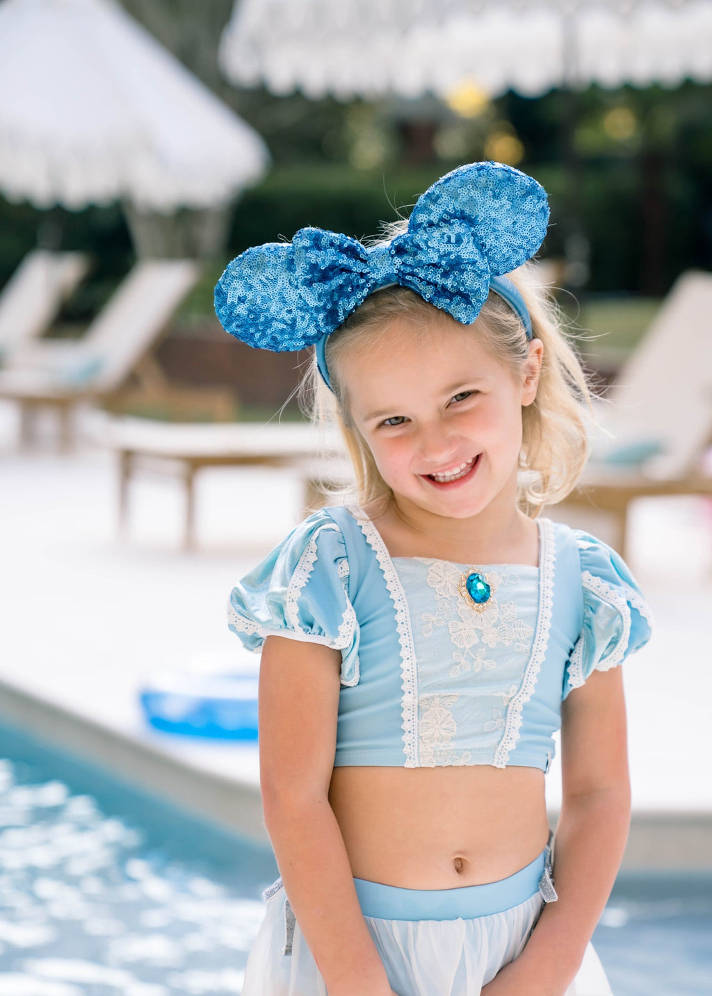 Glass Slipper Puff Sleeve Bikini -