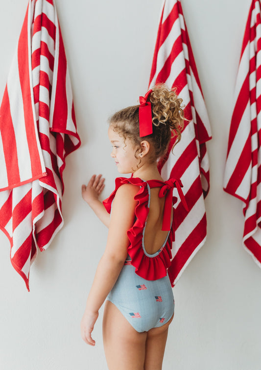 *PREORDER* Margot One Piece Swimsuit ~ Heritage Flag in - Swimwear photo