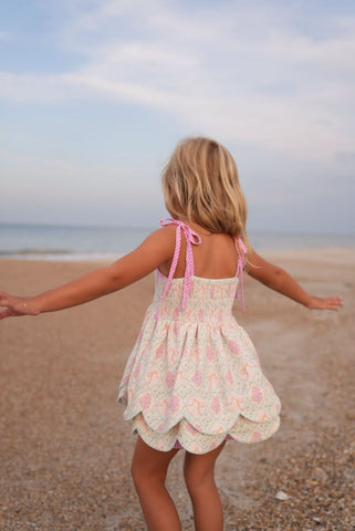 Floral Fancies Scallop Tunic Set - SwagglyLife Home & Fashion