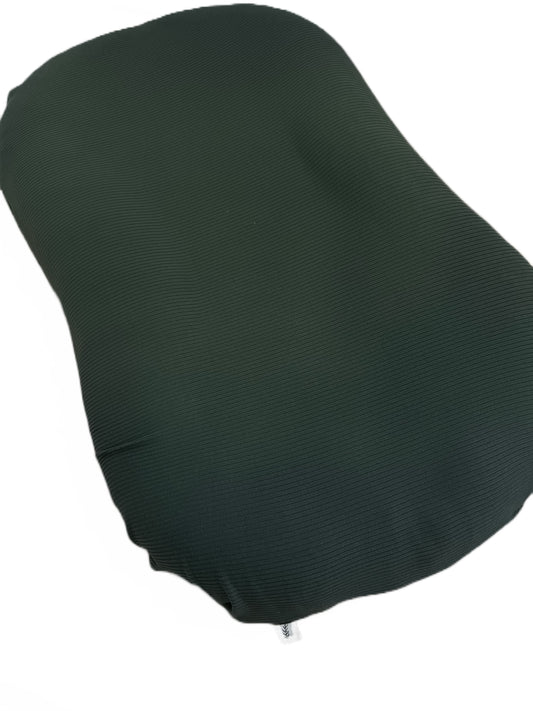 Moss Ribbed Baby Lounger Cover in - photo