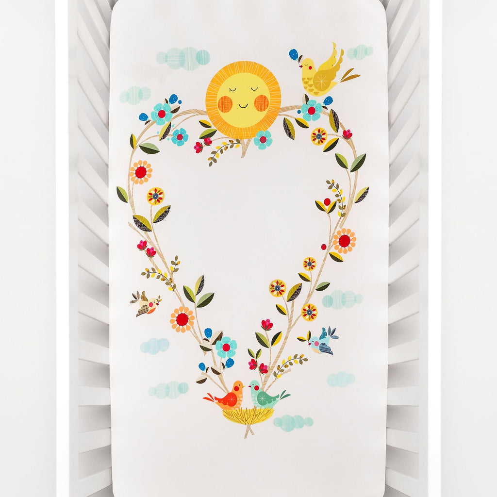 Love Blooms Standard Size Crib Sheet in - Crib sheets photo