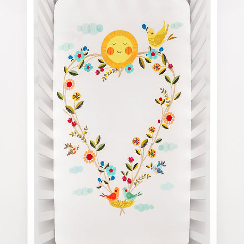 Love Blooms Standard Size Crib Sheet in - Crib sheets photo