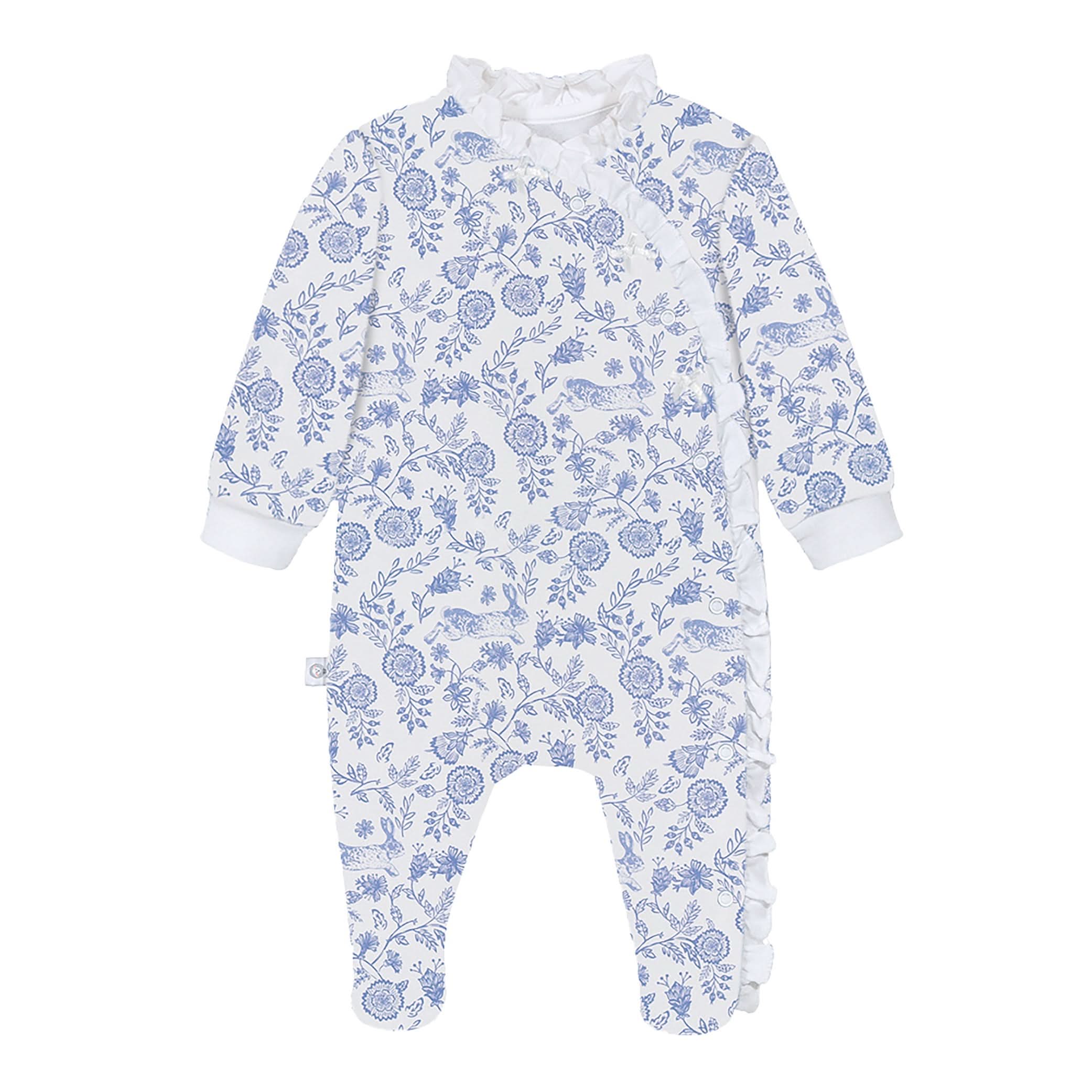 Floral Bunnies Baby Pajama