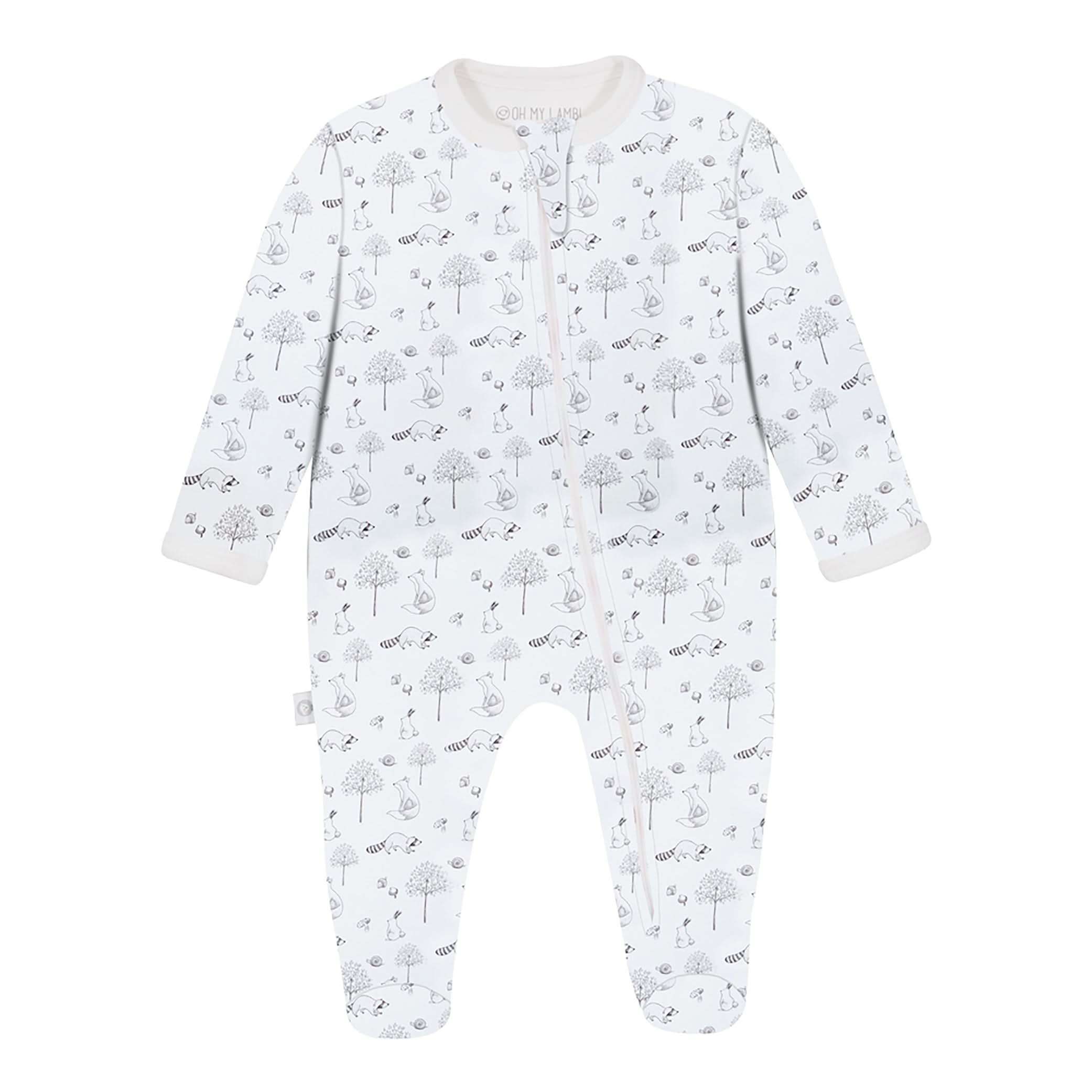 Gray Raccoon Baby Pajama
